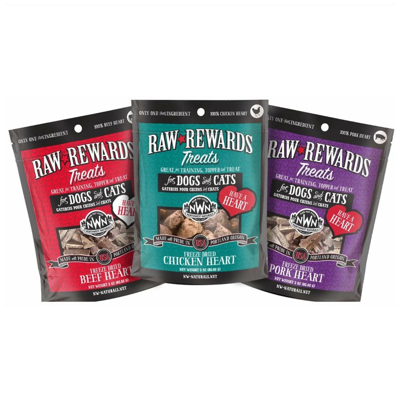 Northwest Naturals Raw Rewards 100% Freeze Dried Hearts