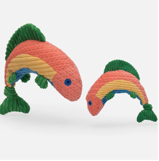 HuggleHounds Knottie Rainbow Trout, Large
