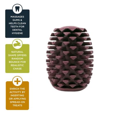 Tall Tails Rubber Pinecone Toy 4”