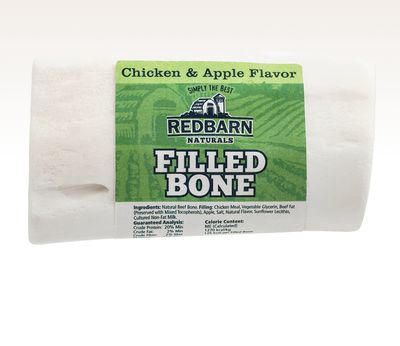 Redbarn Dog Bone Natural Filled Chicken &amp; Apple, Small 3.5oz