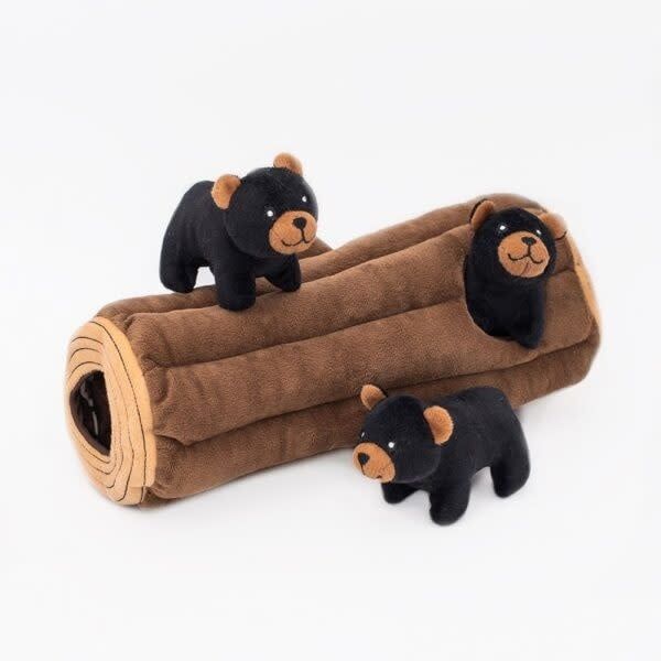 Zippy Paws Burrows - Black Bear Log