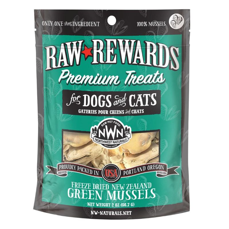Northwest Naturals Raw Rewards Freeze Dried Mussels 2 oz