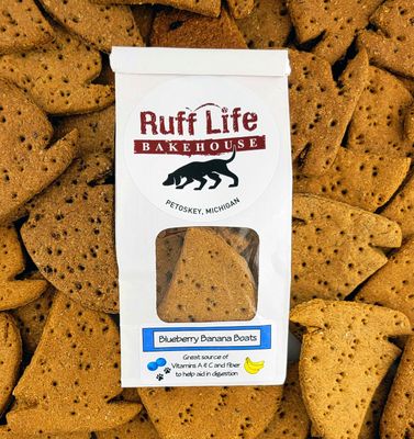 Ruff Life Bakehouse Blueberry Banana Boat Chews, 8oz