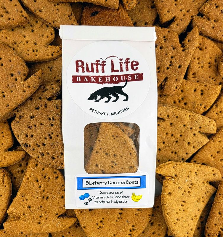 Ruff Life Bakehouse Blueberry Banana Boat Chews, 8oz