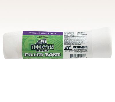 Redbarn Dog Bone Natural Filled Peanut Butter, Large 8oz