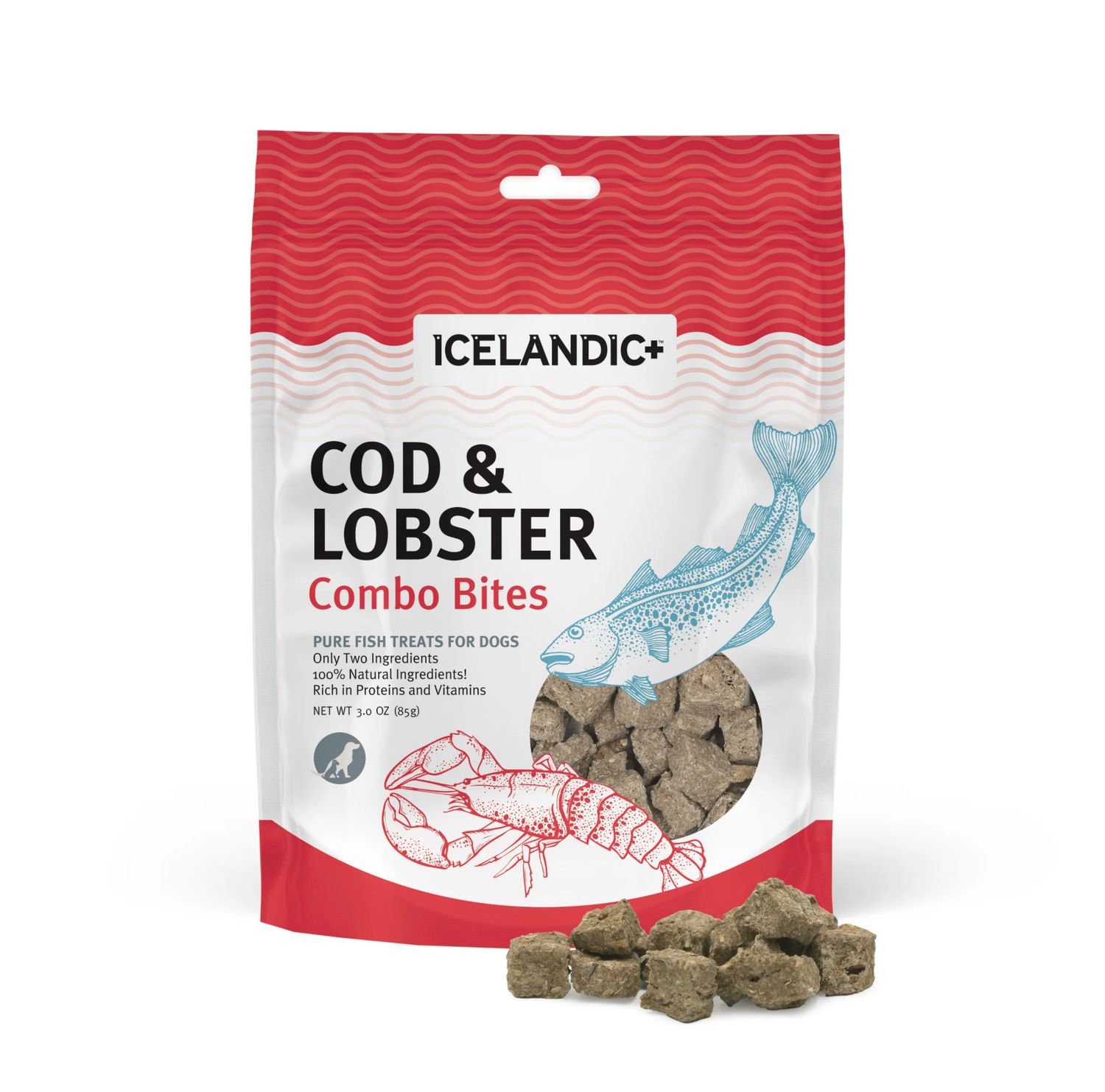 Icelandic+ Combo Bites, Flavor: Cod &amp; Lobster