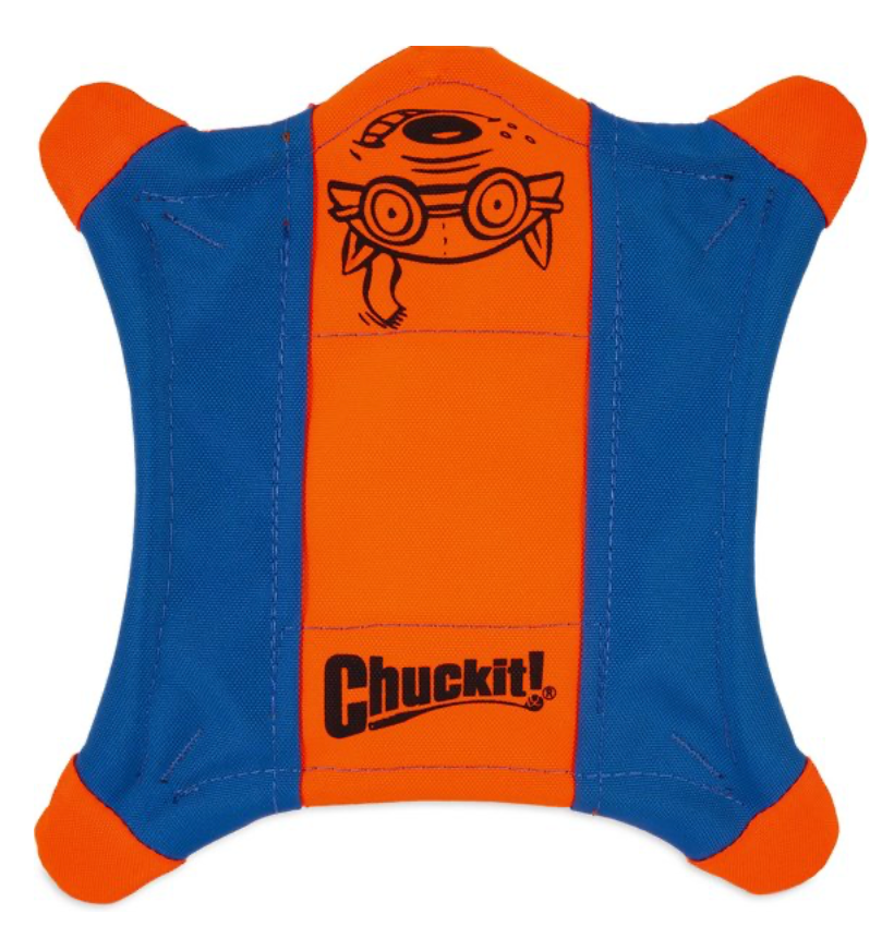 Chuckit! Flying Squirrel, Color: Blu/Org, Size: Large