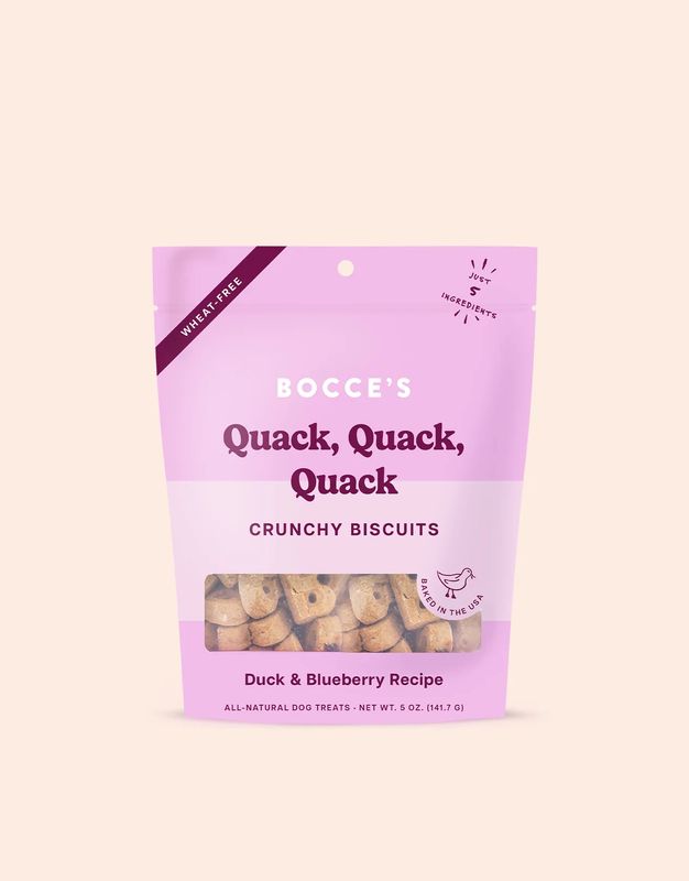 Bocce&#39;s Bakery Crunchy Biscuits Quack Quack Quack