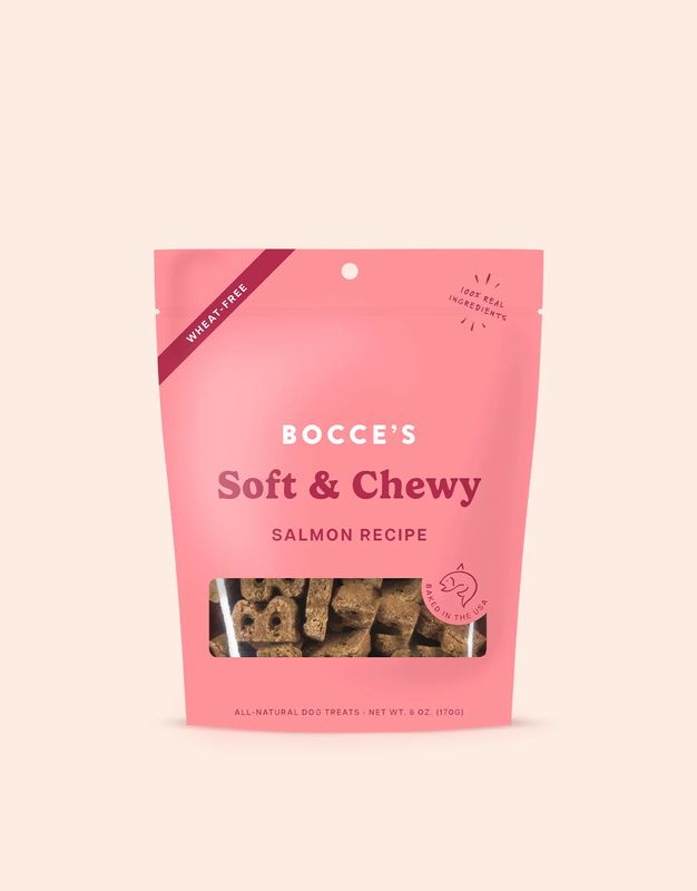 Bocce&#39;s Bakery Soft &amp; Chewy Salmon Treats 6 oz