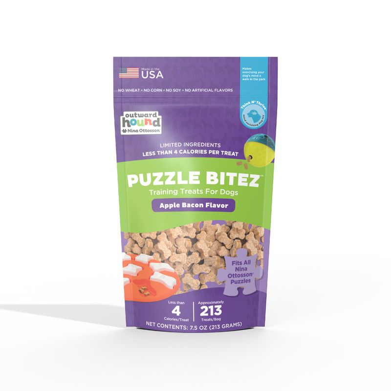 Outward Hound Puzzle Bitez Training Treats - Apple Bacon