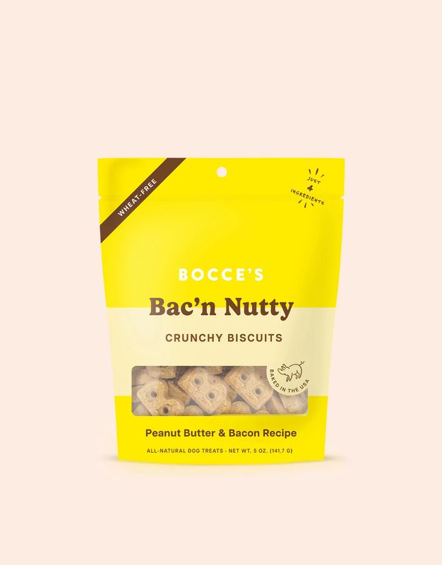Bocce&#39;s Bakery Crunchy Biscuits Bac&#39;n Nutty
