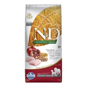 Farmina N&amp;D Ancestral Grain Chicken Pomegranate Adult Dog Med &amp; Max 26.4#