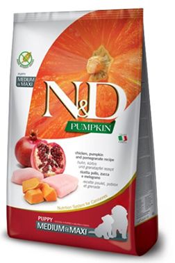 Farmina N&amp;D Pumpkin Chicken Pomegranate Puppy Med &amp; Max Grain Free 26.4#