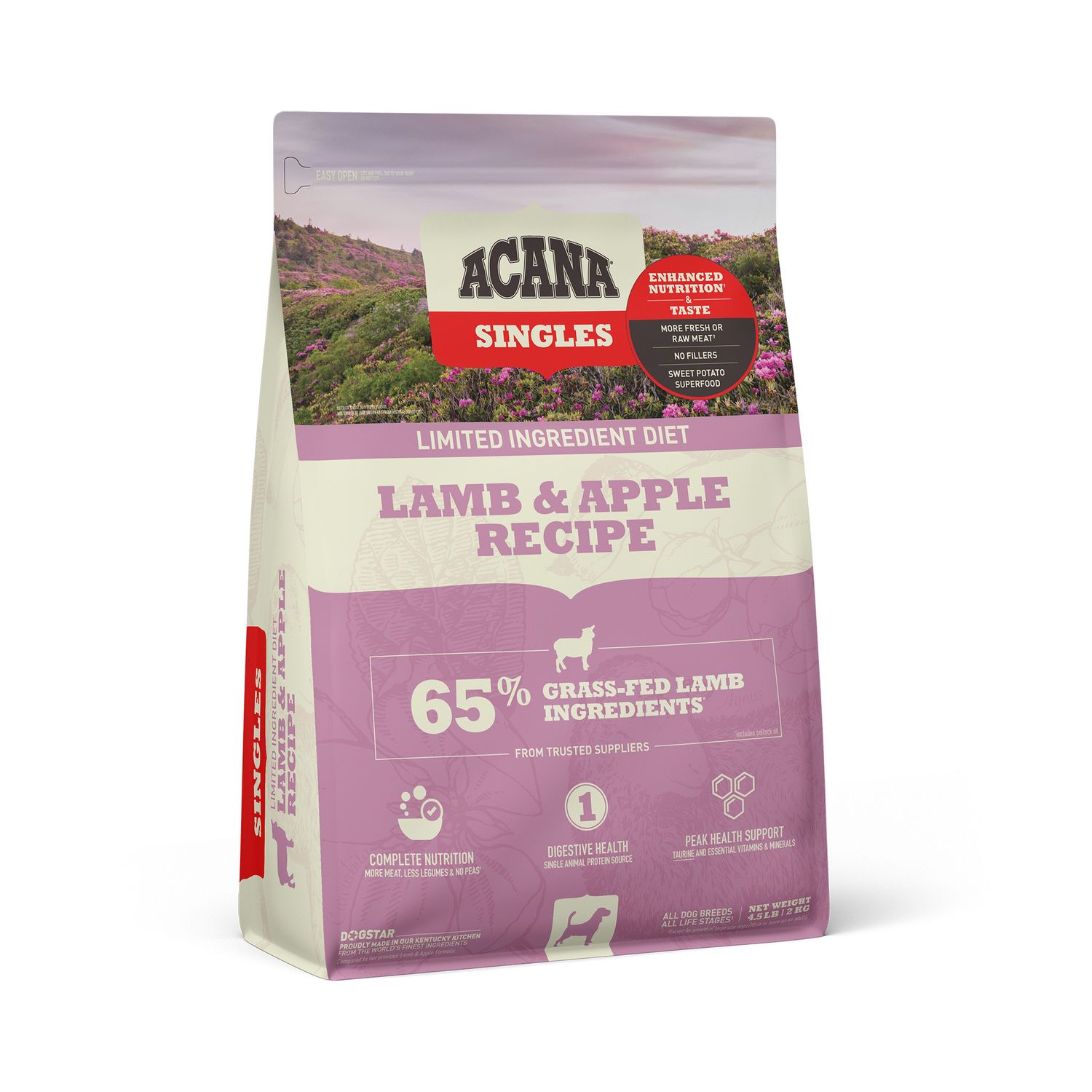 Acana Singles Lamb &amp; Apple Grain Free Dry Dog Food 4.5#