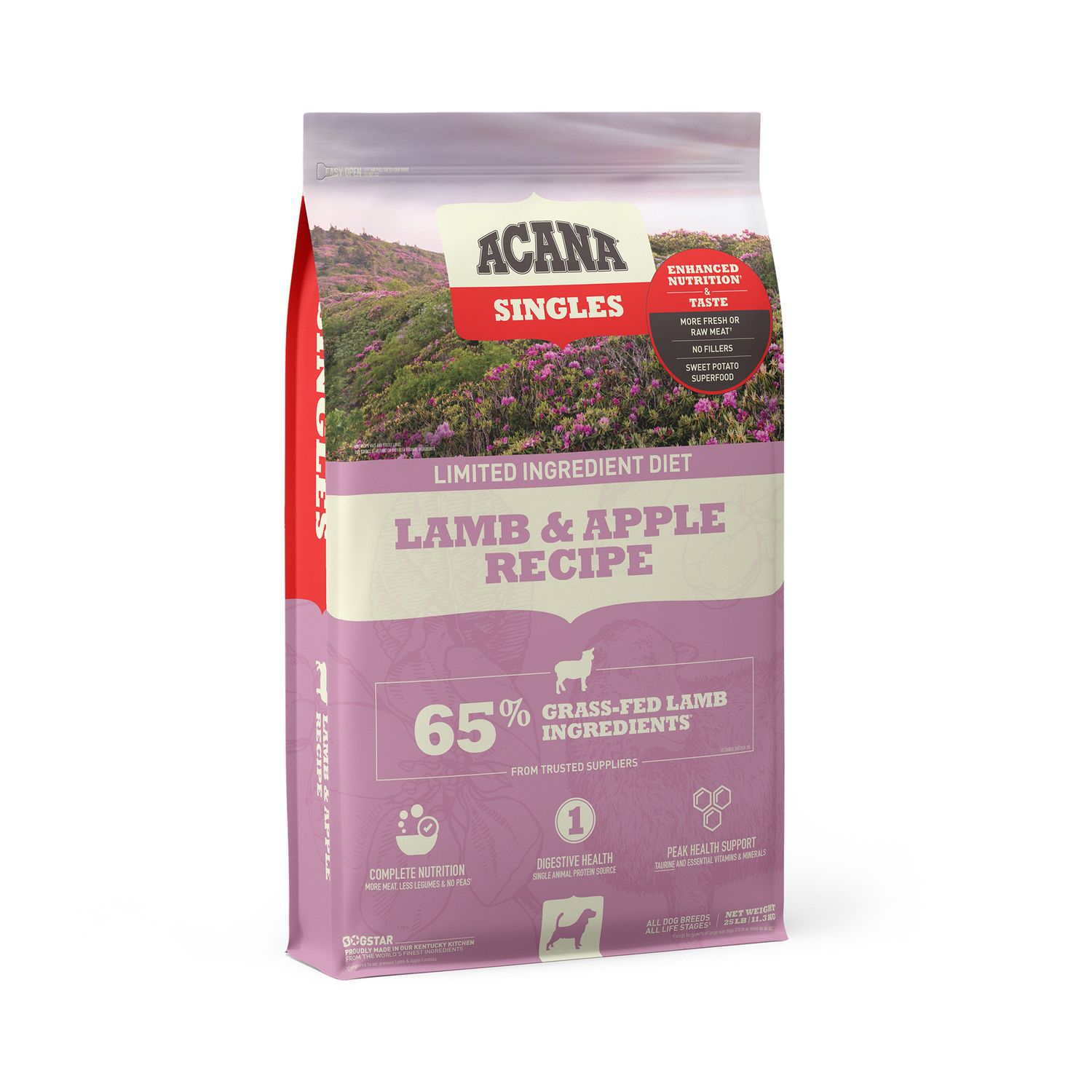Acana Singles Lamb &amp; Apple Grain Free Dry Dog Food 22.5#