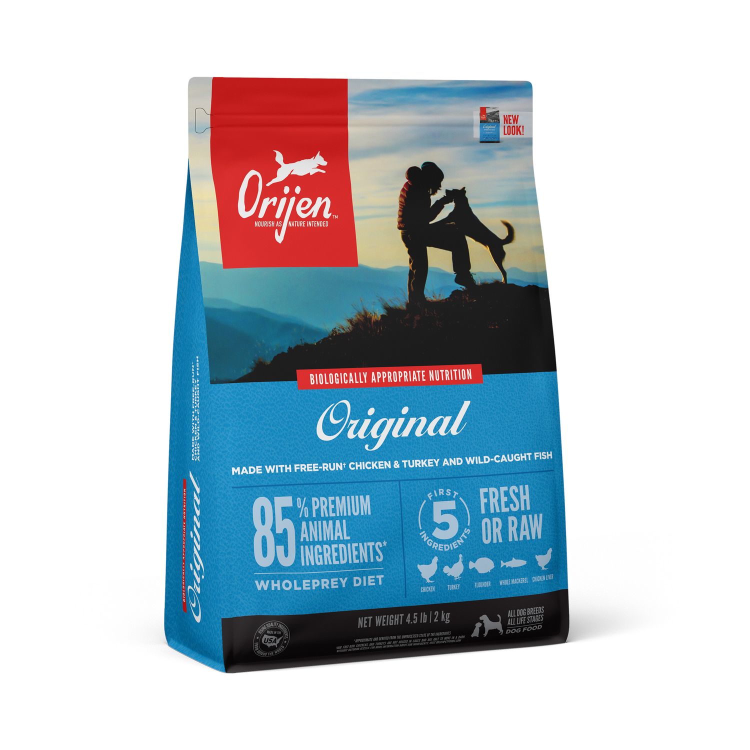 Orijen Original Grain Free Dry Dog Food 4.5#