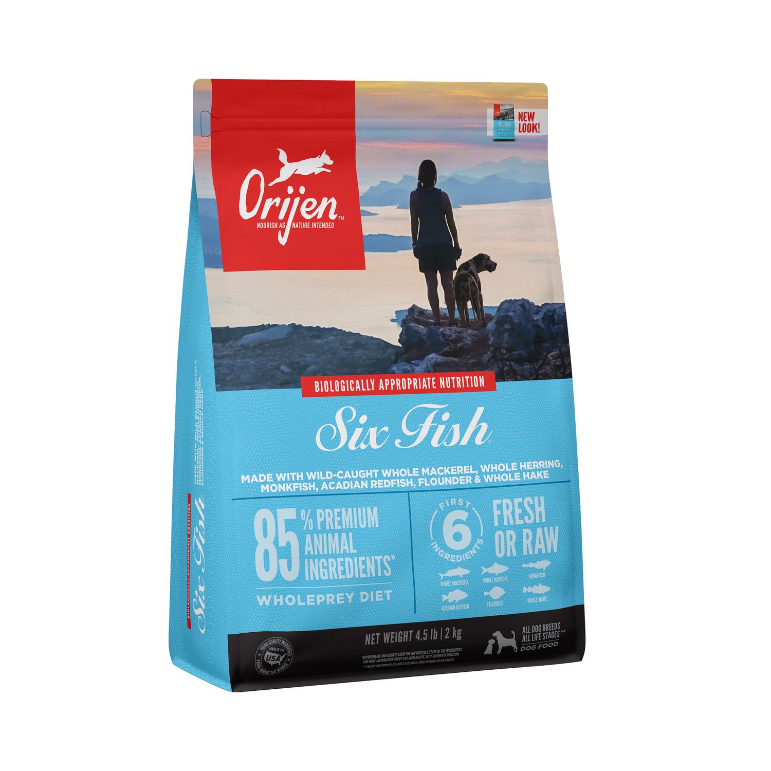 Orijen Six Fish Grain Free Dry Dog Food 4.5#