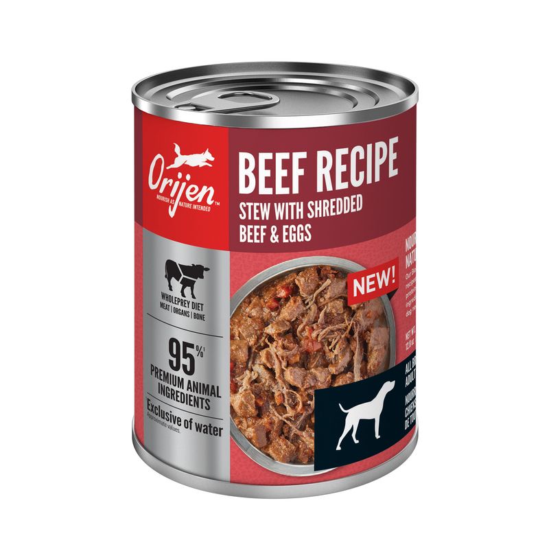 Orijen 12.8 oz Dog Can Premium Beef Stew GF 12/cs