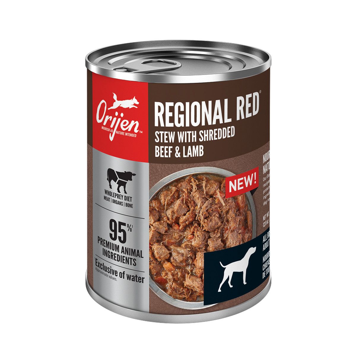 Orijen 12.8 oz Dog Can Premium Regional Red Stew GF 12/cs