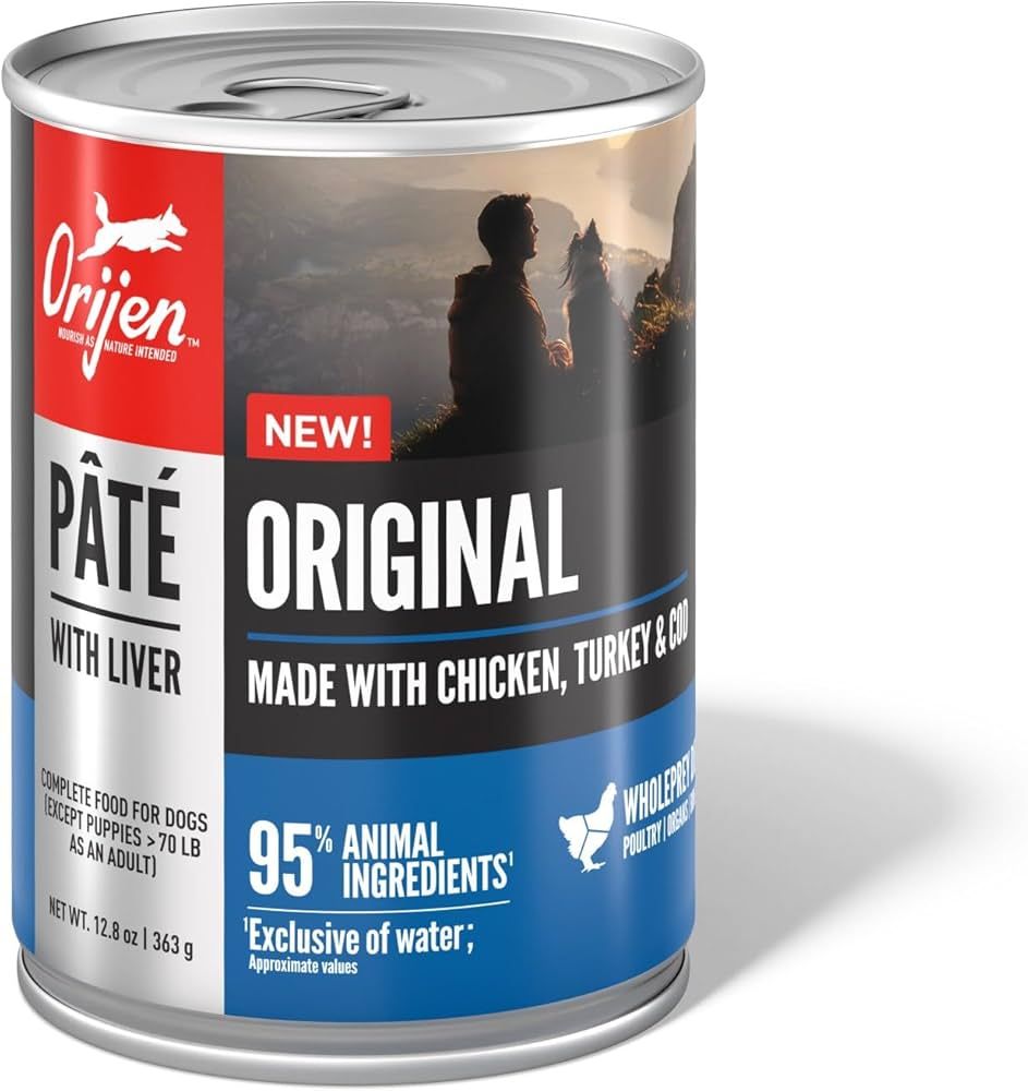 Orijen 12.8 oz Dog Can Original Pate w/ Liver GF 12/case