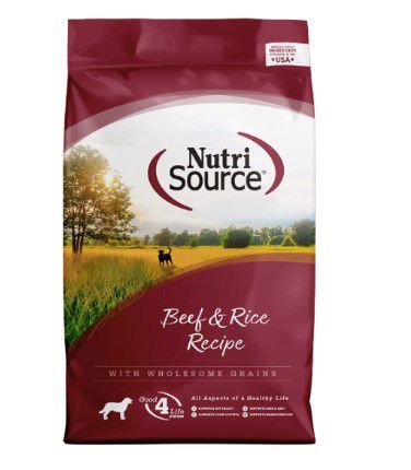 NutriSource Beef &amp; Rice Dog Dry 12#