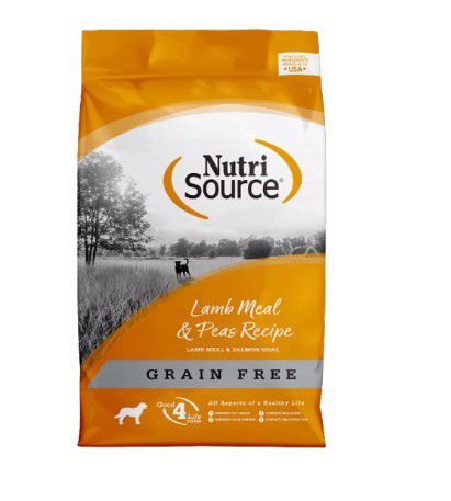 NutriSource Lamb Meal &amp; Pea Grain Free Dog Dry 12#