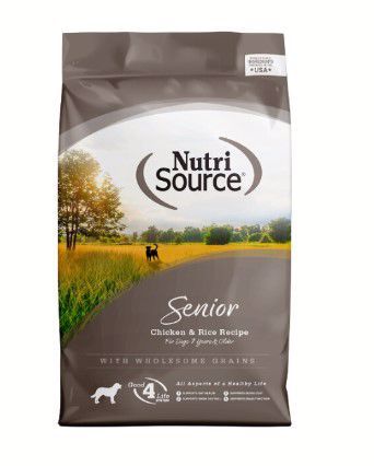 NutriSource Senior Chicken &amp; Rice Dog Dry 12#