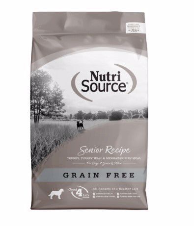 NutriSource Senior Grain Free Dog Dry 12#