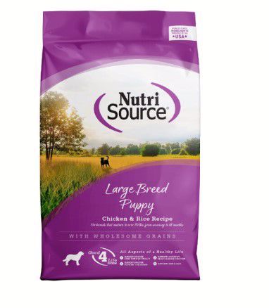 NutriSource Large Breed Chicken &amp; Rice Puppy Dry 12#