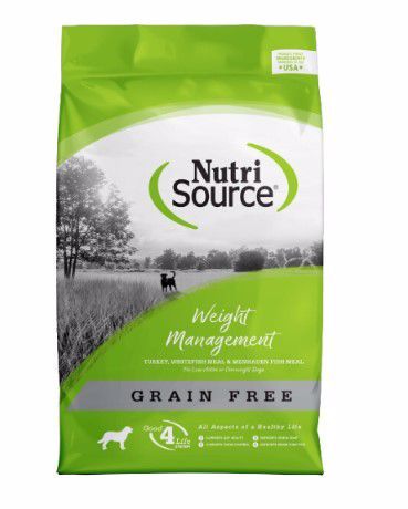 NutriSource Weight Mgmt Grain Free Dog Dry 12#