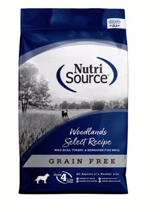 NutriSource Woodlands Select Grain Free Dog Dry 12#