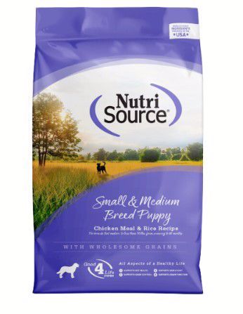 NutriSource Small &amp; Medium Breed Chicken &amp; Rice Puppy Dry 12#