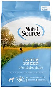 NutriSource Large Breed Trout &amp; Rice Dog Dry 26#