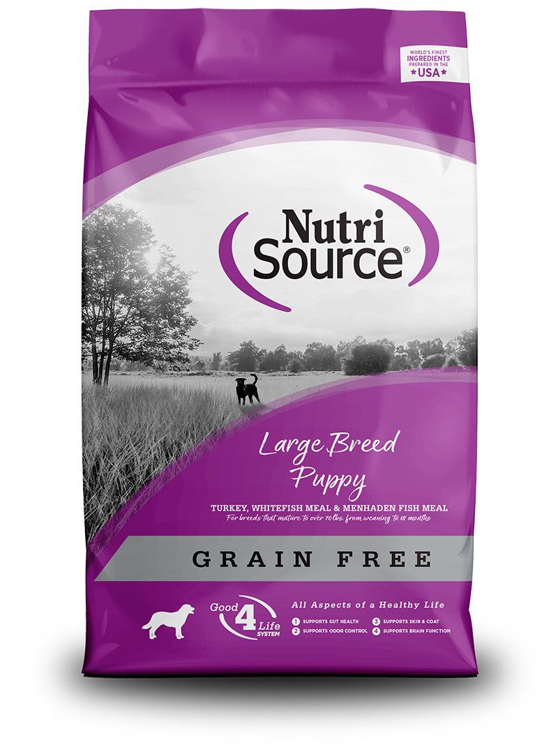NutriSource Large Breed Grain Free Puppy Dry 26#