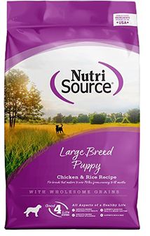 NutriSource Large Breed Chicken &amp; Rice Puppy Dry 26#
