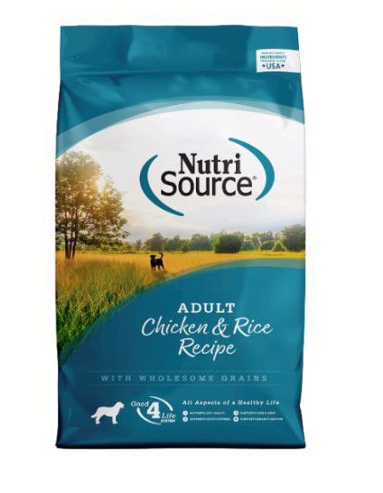 NutriSource Adult Chicken &amp; Rice Dog Dry 4#