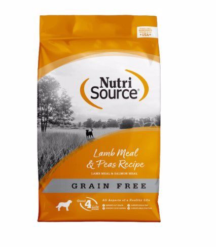 NutriSource Lamb Meal &amp; Pea Grain Free Dog Dry 4#