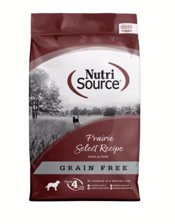 NutriSource Prairie Select Grain Free Dog Dry 4#