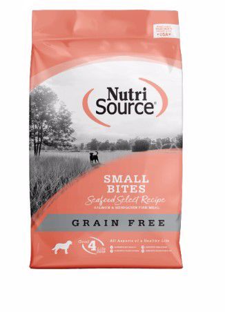 NutriSource Seafood Select Small Bites Grain Free Dog Dry 4#