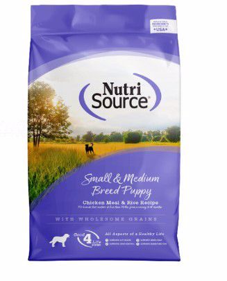 NutriSource Small/Medium Breed Chicken &amp; Rice Puppy Dry 4#