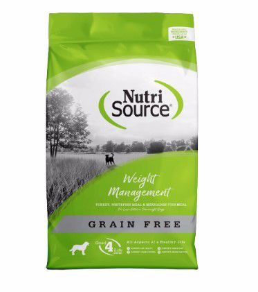 NutriSource Weight Mgmt Grain Free Dog Dry 4#