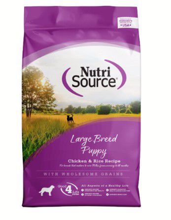 NutriSource Large Breed Chicken &amp; Rice Puppy Dry 4#