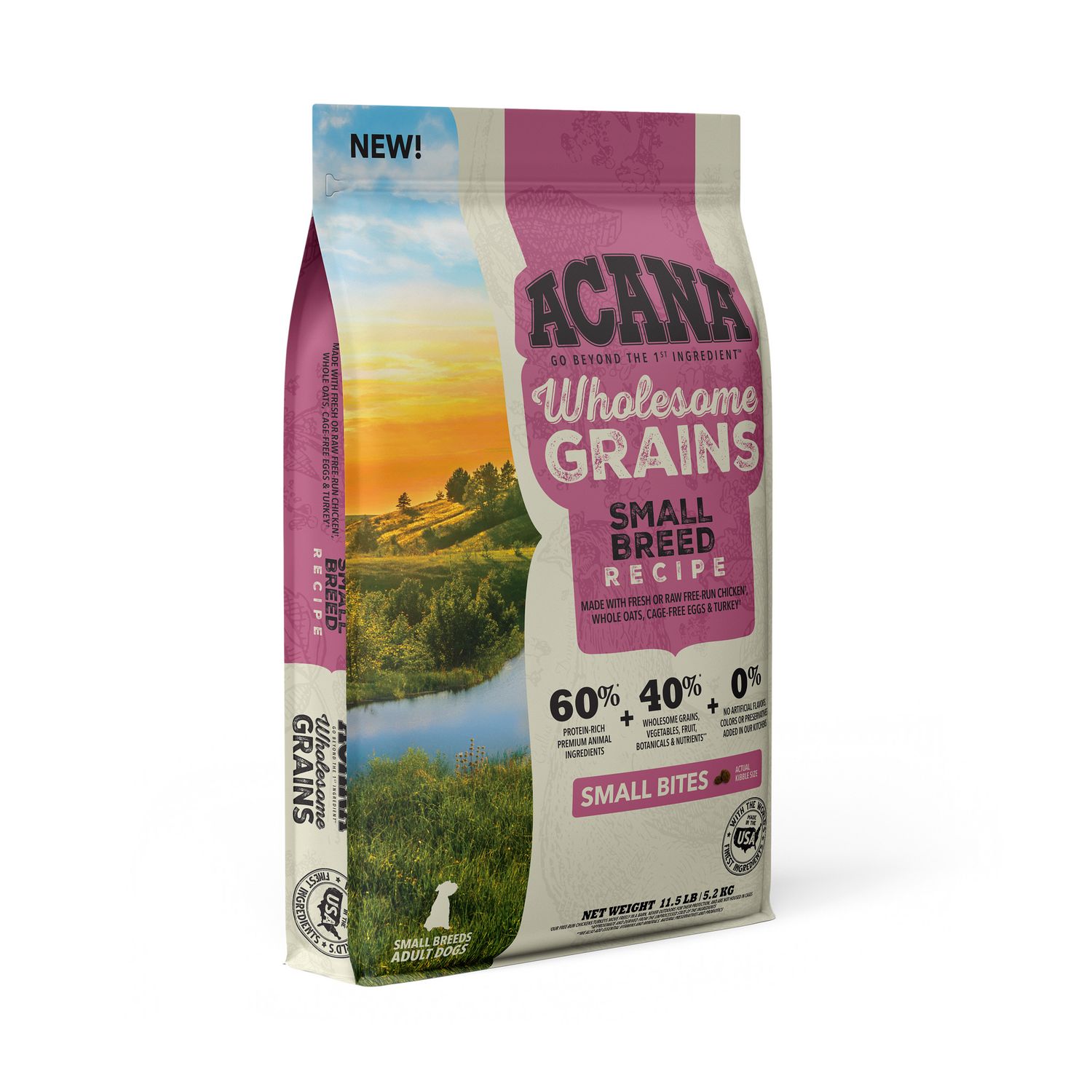 Acana Wholesome Grains Small Breed Recipe Dog Dry 11.5#