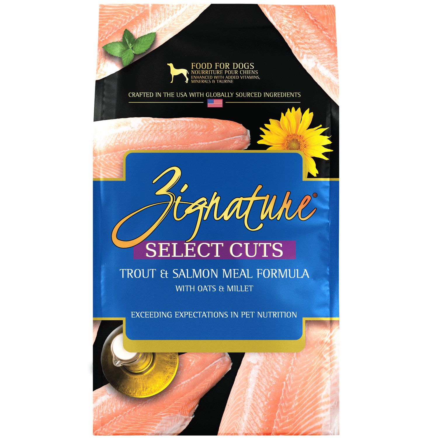 Zignature Select Cuts Trout &amp; Salmon Meal Formula Dry Dog Food 12.5#