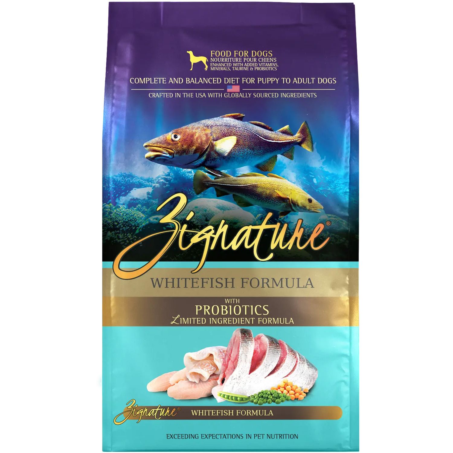 Zignature Whitefish Formula Grain Free Dry Dog Food 12.5#