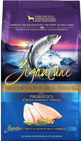 Zignature Trout &amp; Salmon Meal Formula Grain Free Dry Dog Food 25#