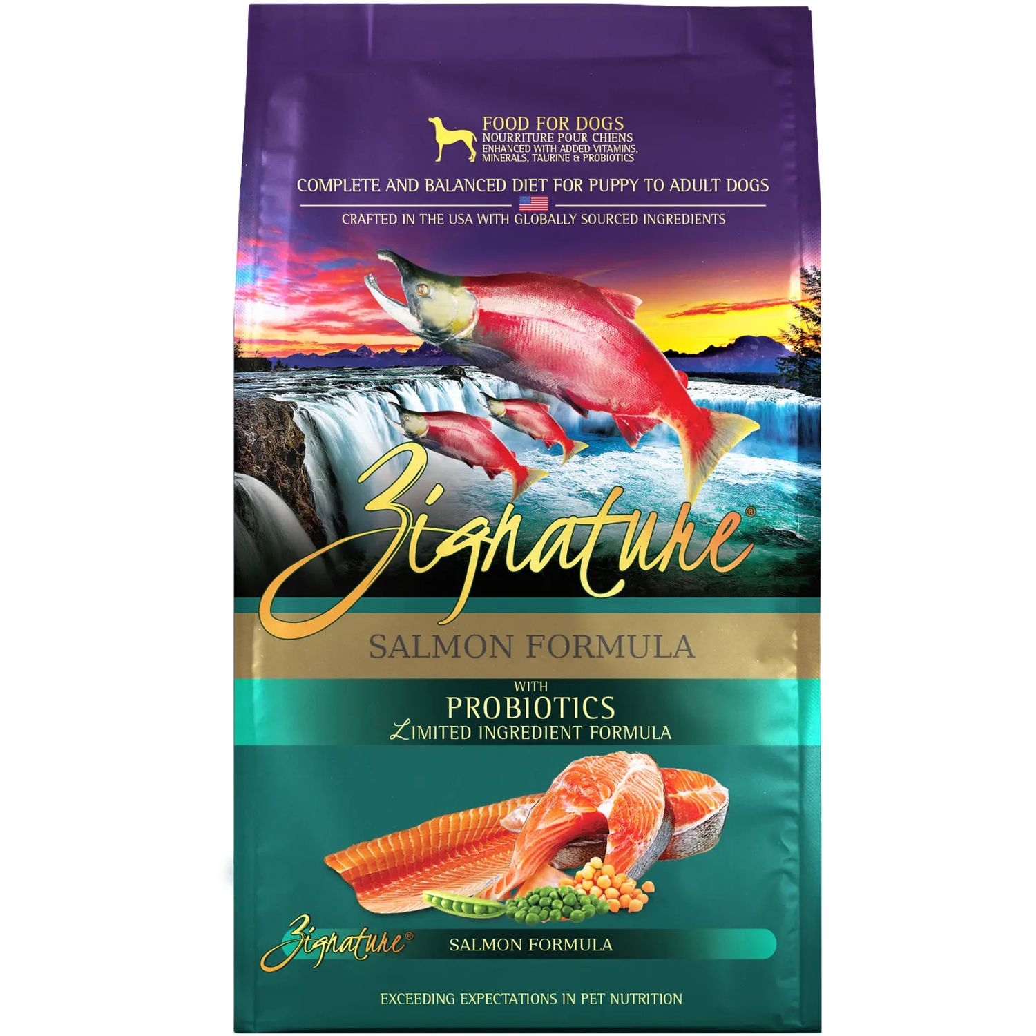 Zignature Salmon Grain Free Formula Dry Dog Food 4#
