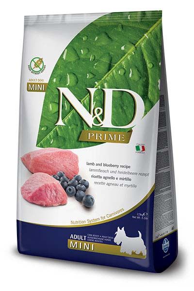 Farmina N&amp;D Prime Lamb Blueberry Puppy Mini Grain Free 5.5#
