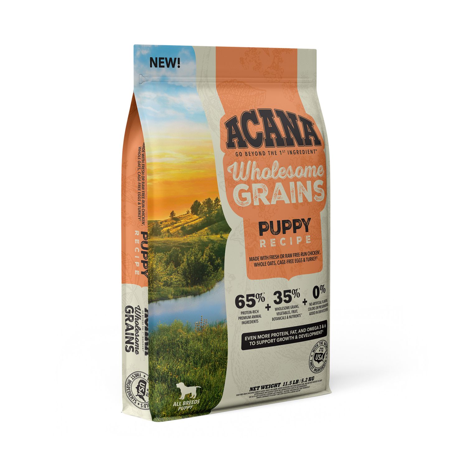 Acana Wholesome Grains Puppy Recipe Dry Dog Food 11.5#
