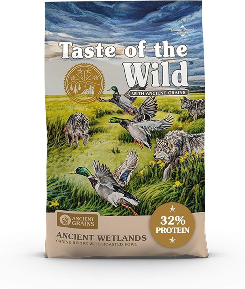 Taste of the Wild Ancient Wetlands Canine Recipe with Roasted Fowl Dry Dog Food 28#